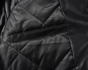 Vestes en cuir pour hommes en vrac OEM vente en gros de haute qualité en cuir pur à manches longues design moderne sélection de couleurs et logo élégant - Product Image 6