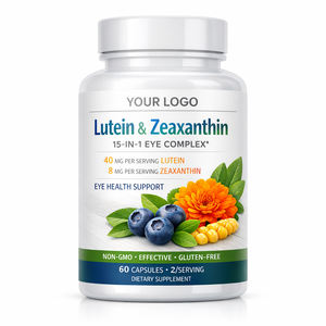 مكمل غذائي للعين يحتوي على اللوتين والزياكسانثين، تركيبة نباتية عضوية خالية من الغلوتين للعناية اليومية بالعين لفترات طويلة - Product Image 1