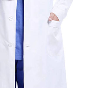 Blouse de laboratoire blanche personnalisée, veste médicale en coton, uniforme d'hôpital anti-rides, veste d'uniforme d'infirmière extensible - Product Image 6