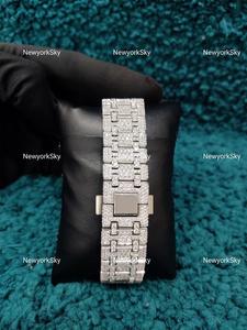 นาฬิกาข้อมือประดับเพชรขนาด41มม. สำหรับผู้ชายผู้หญิง - Product Image 4