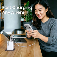 Chargeur rapide Gan 100W Type C PD QC PPS Adaptateur de chargeur USB Chargeur mural portable pour téléphone portable 100W pour Samsung iPhone Ordinateur portable
