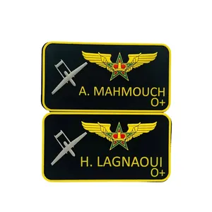 Custom Pvc Patches Garment Clothing Embossed Brand Logo 2D Rubber Badges Fashion Accessories 3D Rubber Patches