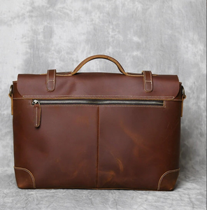 Brown <b>Leather</b> <b>Briefcase</b> <b>Leather</b> <b>Briefcase</b> Laptop Bag Monogram Cross Body Computer Sling Gifts for Him <b>Leather</b> <b>Briefcase</b> Man - Product Image 1