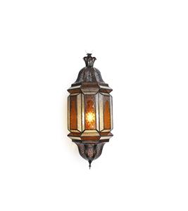New Handmade Decorative Amber Glass & Metal <b>Moroccan</b> <b>Lantern</b> for Indoor and Outdoor Wedding Decoration in Best Quality - Product Image 1