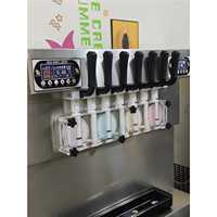Machine à glace molle commerciale 7 saveurs 60-65L/H Verticale en acier inoxydable 4000W 110V 220V ICM-395