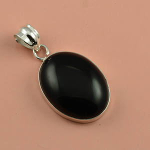 จี้พลอยวาริสไซต์ธรรมชาติทำจากเงินสเตอร์ลิง925แบบมืออาชีพเครื่องประดับเงินโบราณสำหรับจี้ดี - Product Image 5