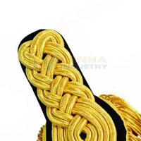 Épaulettes élégantes en tissu de haute qualité avec épingle de sûreté pour uniformes d'hôtellerie et de service, ajustement réglable