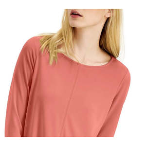 Tunica Alfani da Donna Rosa Scuro a Maniche 3/4, Taglia Grande, Traspirante, Casual, Elegante, Stile Vintage, Lunghezza al Ginocchio, per Occasioni Diurne e Feste - Product Image 2