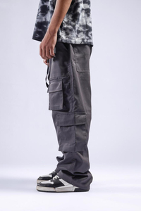 กางเกงยีนส์ผู้ชายสไตล์เกาหลีวินเทจ, กางเกงยีนส์คาร์โก้กางเกงยีนส์หลายกระเป๋าทรงหลวมใส่ทำงาน - Product Image 5