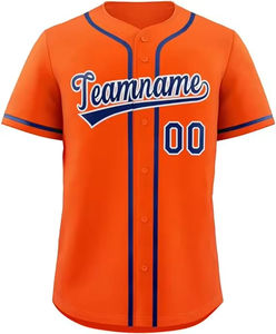 Nouveauté Vêtements de sport pour hommes Maillot de baseball pour jeunes Manches courtes Col en V Style Service OEM Meilleure qualité Logo personnalisé - Product Image 1