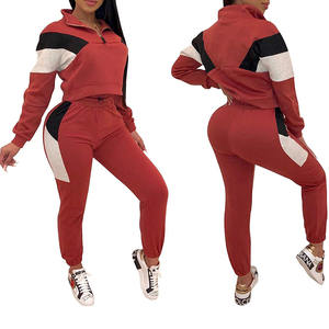 Ensemble de survêtement de haute qualité pour femmes / Veste demi-zippée avec pantalon de jogging Confortable et chaud Impression de logo personnalisée Coupe décontractée 2026 - Product Image 6