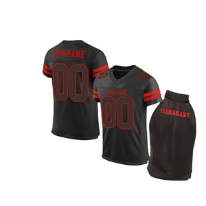 Maillots de football américain universitaire en polyester à séchage rapide personnalisés Style d'ensemble d'été à manches courtes - Product Image 2