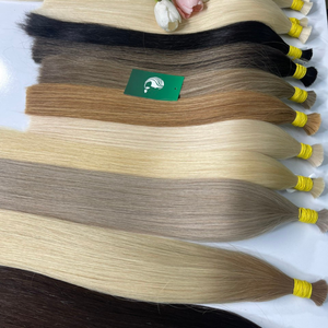 Vente en gros 100% naturel brut vierge couleurs cheveux humains haute qualité en vrac extensions de cheveux humains - Product Image 3