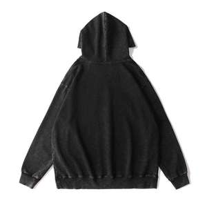 Sweat-shirts pour hommes spécialement conçus, sweat-shirt industriel lourd, lavage à l'eau, sweats rétro, surdimensionnés, en coton, à capuche, sweat-shirt acide pour hommes - Product Image 4