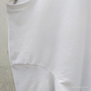 เสื้อยืดผ้าฝ้ายธรรมดาทรงหลวมสีพื้นระบายอากาศทนทานทนทานทนทานดีไซน์ใหม่ล่าสุดออกแบบได้ตามต้องการ - Product Image 6