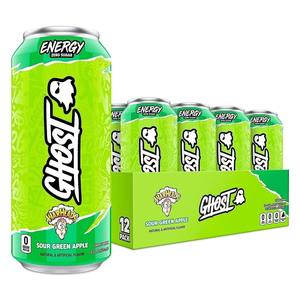 Bebida Energética Sin Azúcar GHOST ENERGY - Paquete de 12 Latas WARHEADS Original 0.33L Marrón - Product Image 2
