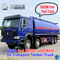 Camion-citerne SINOTRUK HOWO 8x4 remis à neuf d'occasion, 30 000 litres, pour transport de carburant, LHD/RHD, 30T, à vendre