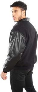 Vestes universitaires de haute qualité brodées vestes universitaires pour hommes vestes de baseball Letterman en cuir - Product Image 2