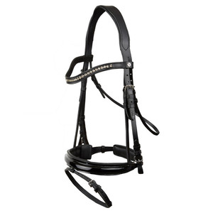 Bridon de cheval de haute qualité en cuir allemand, services OEM pour les produits équestres - Product Image 1