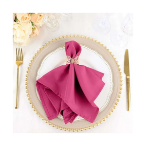 Serviettes en coton 100% à texture riche, tissage en panier, couleur marron, couture uniforme, idéales pour les décorations de table de designer, emballage en vrac prêt à la vente - Product Image 2