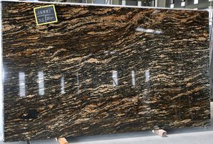 Losas de granito dorado fusión exótica moderna encimeras pulidas para cocina sala de estar para taller Villa Park con losa grande - Product Image 2