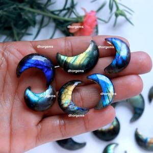 Sculpté à la main Mini Labradorite Crâne Marin Lune Cristal Naturel Gemme Oiseau Sculptures Soleil Lune Marin Labradores Guérison Voile - Product Image 2