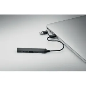 Custom 4-Port <b>USB</b> <b>Hub</b> Promotional Gadgets for Current Product Line - Product Image 1