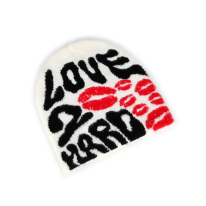 En différentes couleurs unies vente à chaud bonnets tricotés à la mode chapeaux Logo personnalisé chapeaux conception personnalisée hiver bonnets tricotés chapeaux - Product Image 2