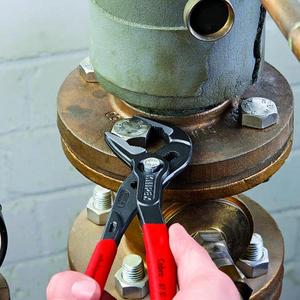 คีมปั๊มน้ำ Knipex Cobra ES Extra-Slim สีเทาเคลือบอะทราเมนต์ หัวขัดเงา ด้ามจับพลาสติกกันลื่น - Product Image 2