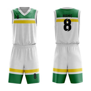 Ensemble maillot et short de basket-ball imprimés personnalisés uniforme d'équipe respirant avec options de taille plus nom personnalisé personnalisé - Product Image 4