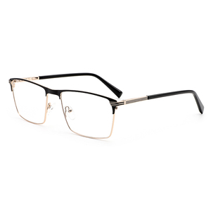 <span class=keywords><strong>Italy</strong></span> thiết kế của nam giới kim loại cảnh tượng khung kính mắt wenzhou sản xuất kính quang học với hình chữ nhật phong cách toàn bộ kính Bộ - Product Image 5