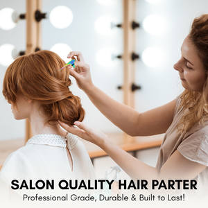 Outil de coiffure premium pour extensions capillaires, outils de séparation des cheveux, anneau de sectionnement, pince à ongles pour le tressage, le bouclage, le coiffage, pointe droite - Product Image 4