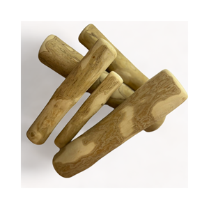 Suministro de fábrica Seguro Ecológico Madera Limpiar Dientes Hueso Café natural Madera Mascota Perro Masticar Huesos Palo Masticar Juguetes - Product Image 5