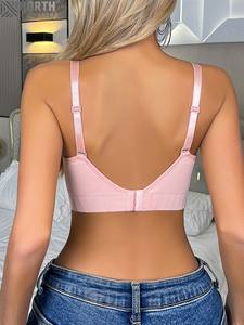 Femmes grande taille sans couture sous-vêtements de maternité soutien-gorge détachable sans fil allaitement Sport soutien-gorge Logo avant pour Fitness allaitement - Product Image 3