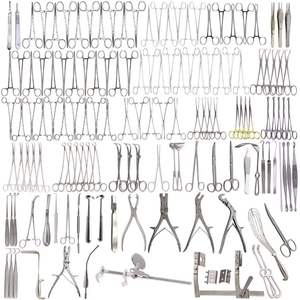Juego mediano de toracotomía, 140 Uds., Kit de instrumentos quirúrgicos manuales, herramientas de cirugía torácica para operaciones mayores menores, acero inoxidable CE - Product Image 1