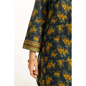 Conjunto de Dos Piezas Casual Estampado en Verde Azulado para Mujer, Atuendo de Primavera/Verano XS/XS, Top de Manga Tres Cuartos - Product Image 4