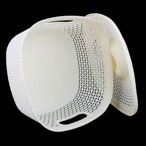<b>Plastic</b> <b>Basket</b> With Cover - Cream - Product Image 4