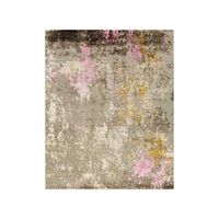 New Arrival Kumar Enterprises Designer Handcrafted Bamboo Silk Prayer Carpet Abstract Embroidered Non-Slip Medium Pile Area Rug