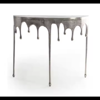 Table basse traditionnelle en aluminium, nouvelle, forme goutte d'eau, hauteur réglable, durable, écologique, meubles de salon, Azora Industries