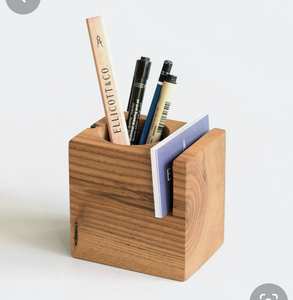 Porte-stylo en bois artisanal, finition de qualité, vente en gros, service OEM/ODM - Product Image 1