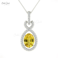 Mode féminine 2025 rubis naturel 7x5mm taille ovale pierre précieuse Bail pendentif 14k or blanc diamant Halo pendentif distributeurs en gros