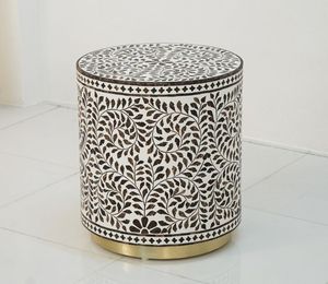 Table d'incrustation d'os avec multi-étagère pour la décoration Table d'appoint de l'espace Incrustation d'os moderne - Product Image 3