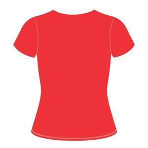 HBCU femmes instruites Chenille contraste garniture sonnerie t-shirt rouge avec blanc brodé lettres coton collégial fierté vêtements - Product Image 3