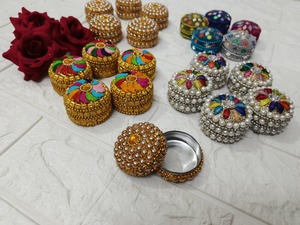 กล่องผ้าคุมคุมคุมคุมคุมคุมคุมคุมุมหลากสีสำหรับงานแต่งชากันโรลี่ซินเดอร์ดานินิสำหรับ haldi & เพื่อนเจ้าสาวของขวัญเครื่องประดับผู้หญิง - Product Image 3