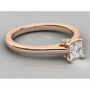 Bague pour femme en or 18 carats avec diamant solitaire cultivé en laboratoire - Product Image 4