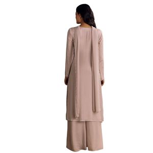 Lavanda Chinon Zardosi Kurta Sharara con Cutdana Dupatta all'ingrosso donna abbigliamento etnico OEM fornitore di fabbrica di abbigliamento personalizzato - Product Image 5