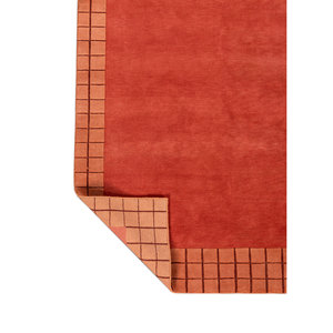 Alfombra de Lana Estilo Kilim Sthir Ace-5018, Grande, Roja y Naranja, Anudada a Mano, para Entrada del Hogar, Rectangular 9x12, Diseño de Color Sólido - Product Image 5
