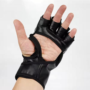 Gants de combat MMA professionnels à vendre en gros, gants de grappling en cuir avec logo personnalisé, gants de boxe en matériau PU - Product Image 3
