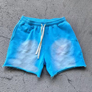 Shorts de sport décontractés pour hommes, tricotés au genou, vêtements de sport quatre saisons, 2 en 1, double couche, serrés, séchage rapide, élastiques, taille mi-haute - Product Image 6