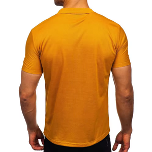 เสื้อเชิ้ตผู้ชายคุณภาพสูงขายส่ง แห้งเร็ว ผลิตจากวิสโคส/คอตตอน ระบายอากาศได้ดี แขนสั้น สวมใส่สบาย เหมาะสำหรับเล่นกอล์ฟ - Product Image 2